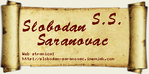 Slobodan Saranovac vizit kartica